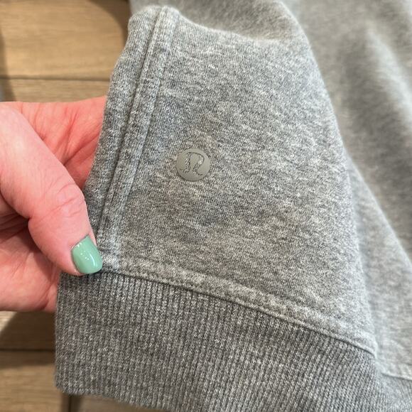 LULULEMON Heathered Core Medium Grey All Yours Zip Hoodie Fleece Jacket‎ Size XS - Picture 10 of 11